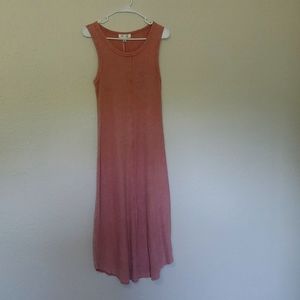 Sleeveless Dusty Rose Midi Dress